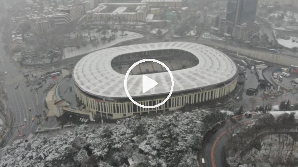 Dev derbi öncesi Vodafone Park'taki son durum havadan görüntülendi