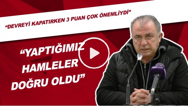  Fatih Terim'den açıklamalar! "Devreyi kapatırken 3 puan çok önemliydi"