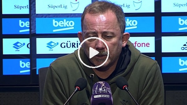Sergen Yalçın: "Ligin ilk yarısını hak ettiğimiz yerde bitirdik"