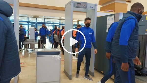 Trabzonspor kafilesi Karagümrük maçı için İstanbul'a gitti