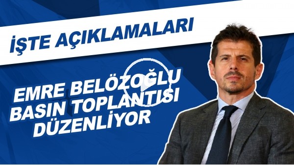 Fenerbahçe Teknik Direktörü Emre Belözoğlu, basın toplantısı düzenledi