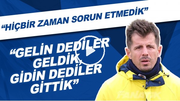 Emre Belözoğlu: "Bize gelin dediler geldik, gidin dediler gittik. Hiçbir zaman sorun etmedik"
