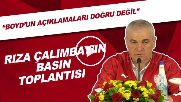 Rıza Çalımbay'ın basın toplantısı | "Boyd'un açıklamaları doğru değil"