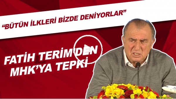 Fatih Terim'den MHK'ya tepki! "Bütün ilkleri bizde deniyorlar"