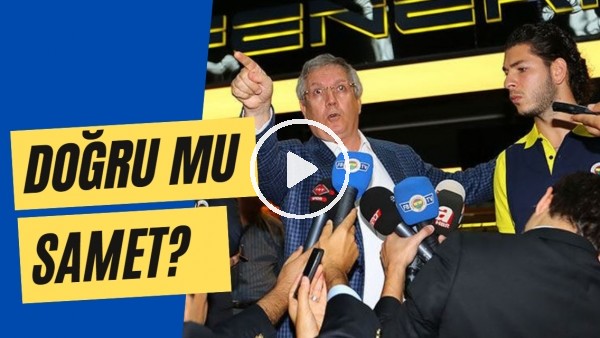 Aziz Yıldırım'in Alex'i gönderdikten sonraki unutulmaz açıklamaları! "Doğru mu Samet?"
