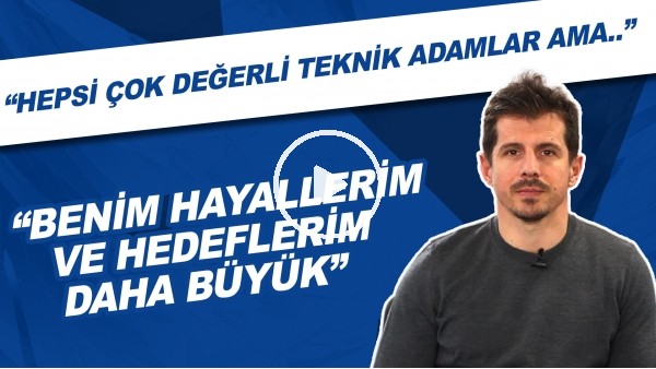 Emre Belözoğlu'ndan Şenol Güneş, Fatih Terim ve Sergen Yalçın sözleri! "Benim hayallerim daha büyük"