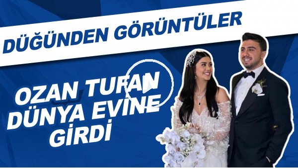 Ozan Tufan ile Rojin Haspolat dünya evine girdi | Düğünden görüntüler