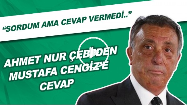 Ahmet Nur Çebi'den Mustafa Cengiz'e cevap! "Biz daha fazla mağduruz"