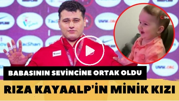 Rıza Kayaalp'in minik kızı babasının sevincine ortak oldu