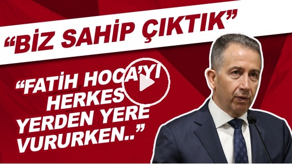 Galatasaray başkan adayı Metin Öztürk: "Fatih Hoca'yı herkes yerden yere vururken, biz sahip çıktık"
