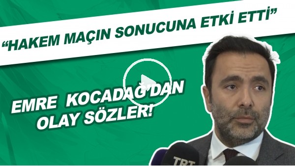 Beşiktaş Asbaşkanı Emre Kocadağ'dan OLAY sözler!  "Hakem maçın sonucuna etki etti."