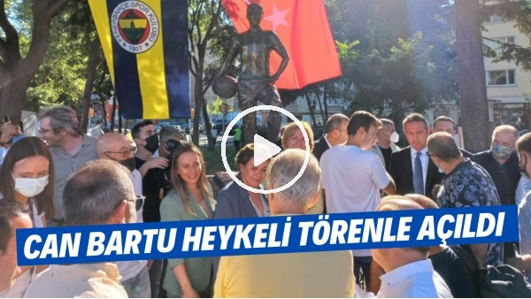 Can Bartu heykeli törenle açıldı | "Bir futbolcu gururuna düşkünse takımına da düşkündür"