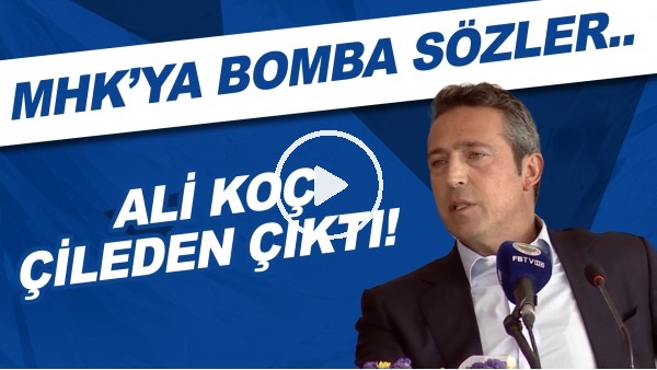 Ali Koç çileden çıktı! MHK'ya BOMBA sözler...