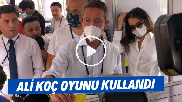 Fenerbahçe Başkanı Ali Koç ve eşi Nevbahar Koç, oylarını kullandı