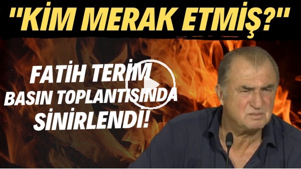 Fatih Terim, PSV maçı sonrası basın toplantısında sinirlendi! "Kim merak etmiş?"