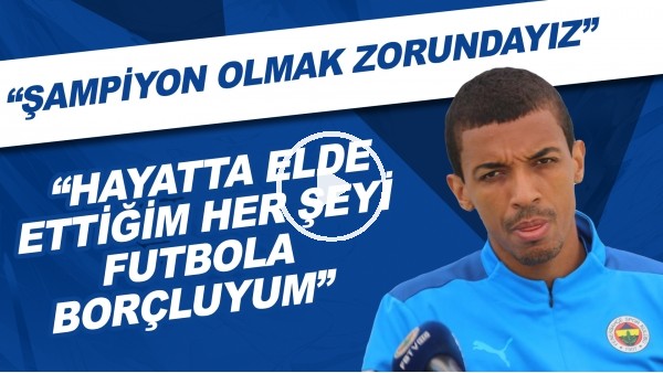 Luiz Gustavo: "Şampiyon olmak zorundayız, Hayatta elde ettiğim her şeyi futbola borçluyum."