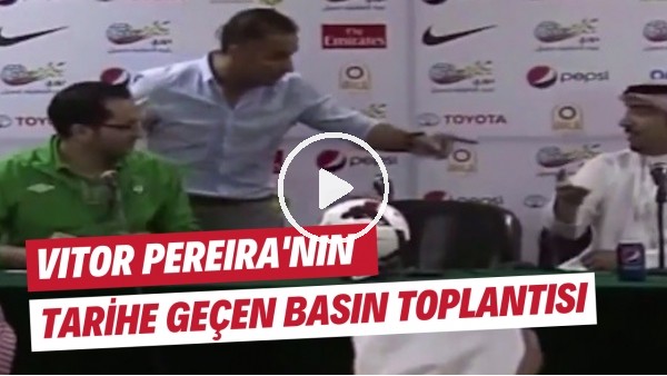 Vitor Pereira'nın tarihe geçen basın toplantısı! "Sen benim ne söyleyeceğime karar veremezsin!"