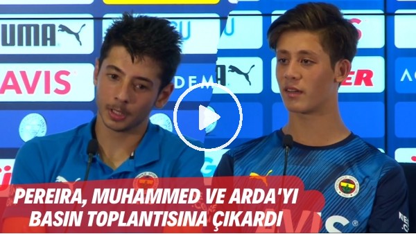 Vitor Pereira, basın toplantısına genç futbolcular Arda Güler ve Muhammed Gümüşkaya ile çıktı