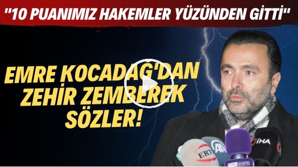 Beşiktaş Asbaşkanı Emre Kocadağ'dan zehir zemberek sözler! "10 puanımız hakemler yüzünden gitti"