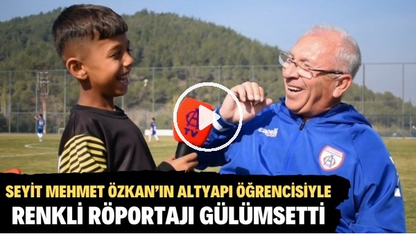 Altınordu Başkanı Seyit Mehmet Özkan'ın altyapı öğrencisiyle renkli röportajı gülümsetti