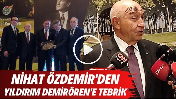 Nihat Özdemir: "Yıldırım Demirörenin döneminde golf önemli derecede ilerleme sağlayacaktır"