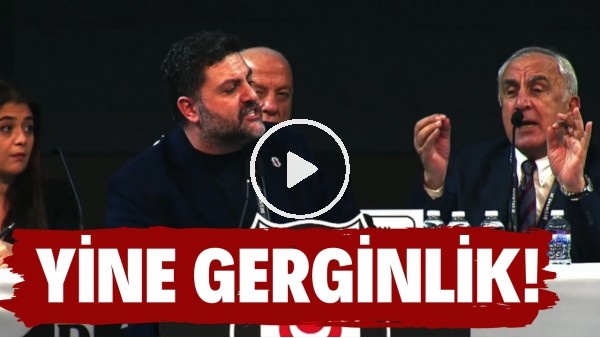 Fikret Orman'ın eski yönetici Şafak Mahmutyazıcıoğlu kürsüdeyken gerginlik çıktı!