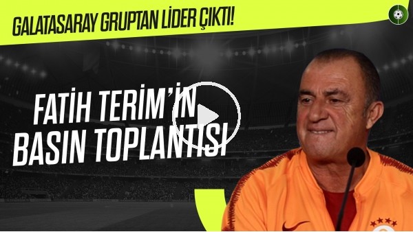 Fatih Terim'in Lazio msçı sonrası basın toplantısı