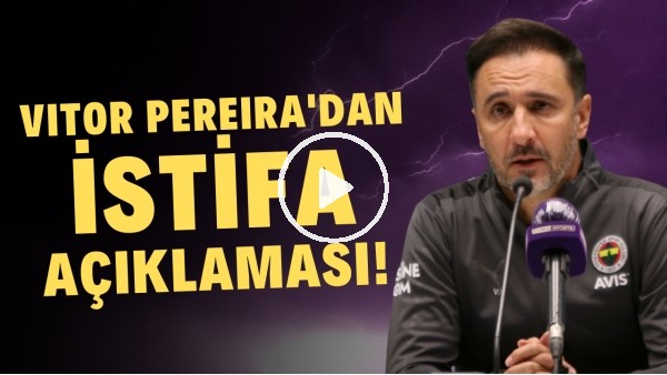 Vitor Pereira'dan istifa açklaması! "Böyle hatalarla şampiyon olunmaz"