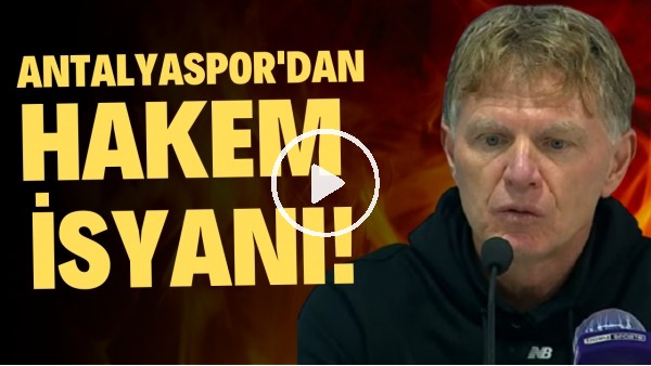 Antalyaspor'dan Fenerbahçe maçı sonrası hakem isyanı! "Umarım bir daaha kendisiyle görüşmeyiz"