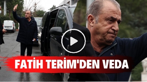Fatih Terim, Florya'ya veda etti | Galatasaraylı taraftarlardan Burak Elmas ve yönetimine protesto