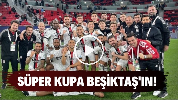 Beşiktaşlı futbolcuların kupa sevinci | Josef'ten Önder Karaveli'ye: "Teşekkürler hoca ilk kupa"