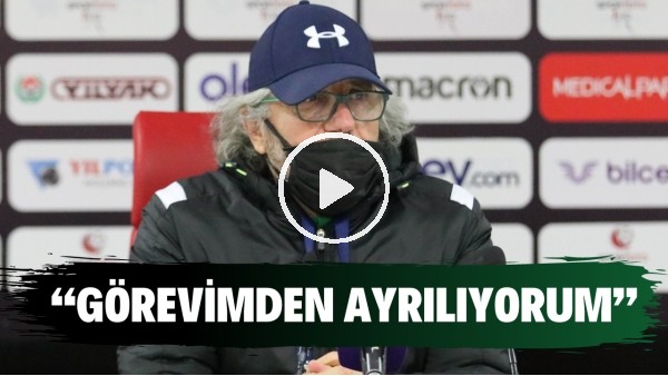 Kocaelispor Teknik Direktörü Mustafa Reşit Akçay: "Görevimden ayrılıyorum"