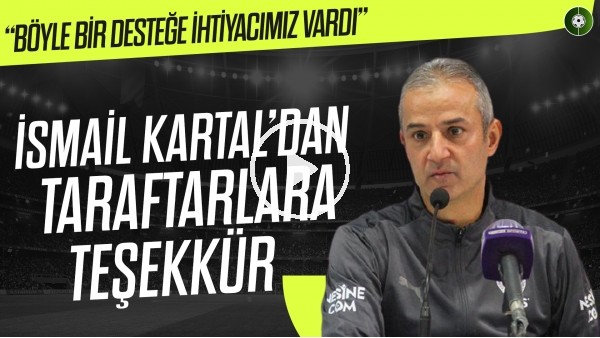 İsmail Kartal'dan Altay Maçı Sonrası Teşekkür | "Desteğe İhtiyacımız Vardı" | Yemeksepeti Menü