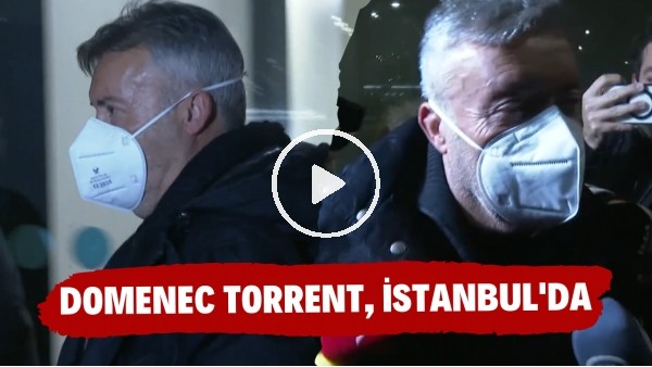 Galatasaray'ın yeni teknik direktörü Domenec Torrent, İstanbul'a geldi
