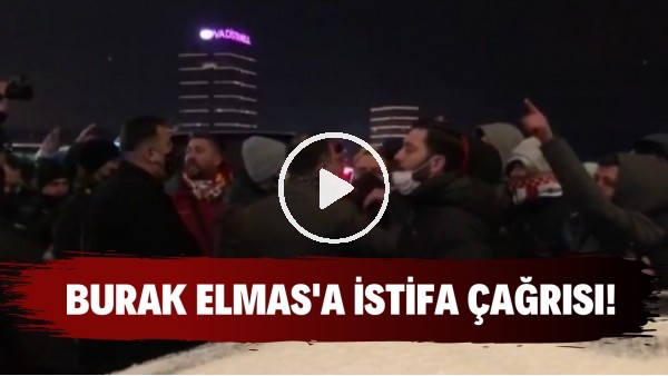 'Galatasaray taraftarı, Burak Elmas ve yönetimini istifaya çağırdı