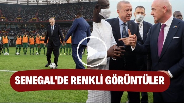 Cumhurbaşkanı Erdoğan, Senegal'de sahaya indi!