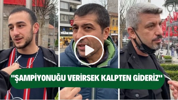 Trabzonspor taraftarı: "Şampiyonuğu verirsek kalpten gideriz"
