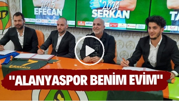 'Alanyaspor'da Efecan Karaca, Serkan Kırıntılı ve Tayfur Bingöl imzaladı! "Alanyaspor benim evim"