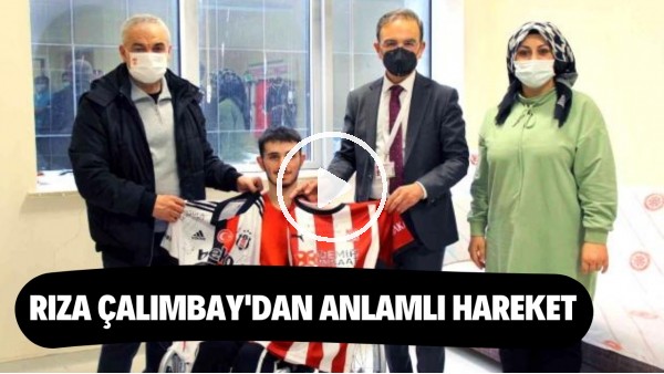 Rıza Çalımbay'dan tedavi gören Beşiktaşlı gence "forma" jesti