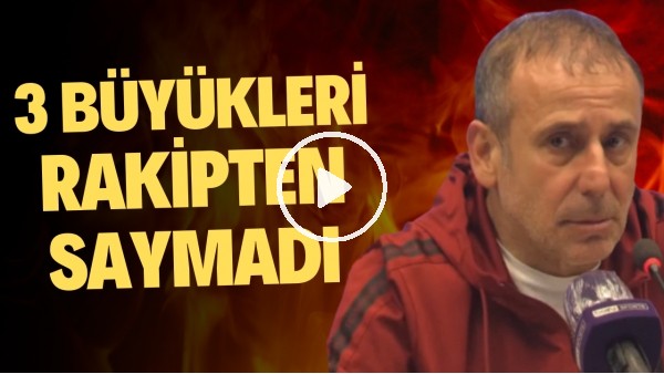 Abdullah Avcı, şampiyonluk yarışından bahsederken 3 büyükleri rakip olarak saymadı!