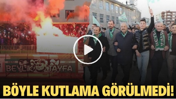 Beylikbağıspor'un şampiyonluk kutlaması Süper Lig'i aratmadı