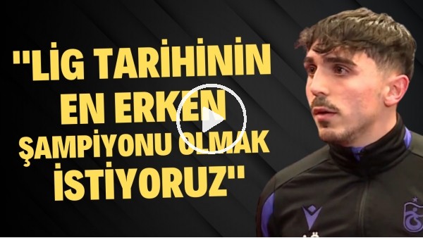 Abdülkadir Ömür: "Lig tarihinin en erken şampiyonu olmak istiyoruz"