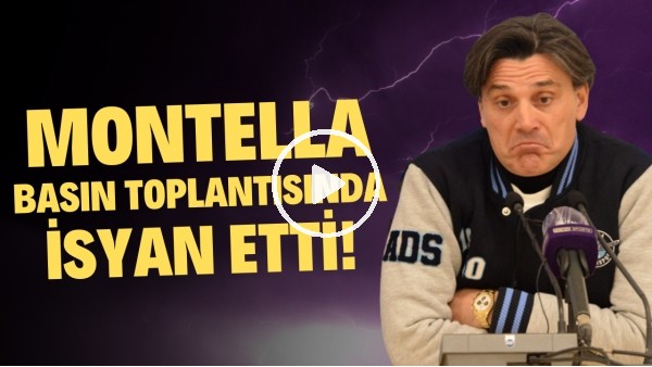 Montella basın toplantısında isyan etti! "Bize yapılanları ceza olarak görüyorum"