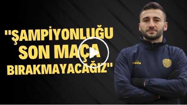 Yusuf Abdioğlu'ndan Ankaragücü taraftarına mesaj! "Bizim yerimiz burası değil"