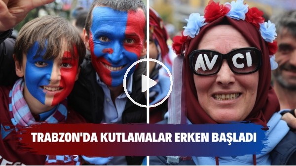 Trabzon'da şampiyonluk kutlamaları erken başladı