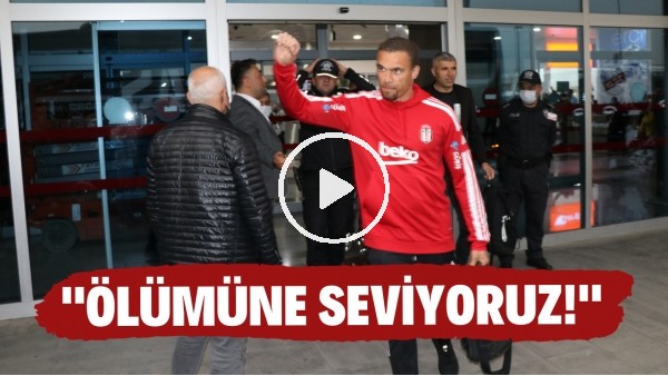 Beşiktaş, Kayseri'de tezahüratlarla karşılandı! "Ölümüne seviyoruz!