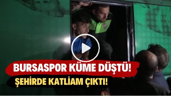 Bursaspor küme düştü! Şehirde katilam çıktı!