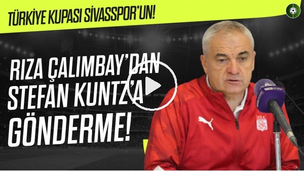 Rıza Çalımbay'dan Stefan Kuntz'a gönderme! "Bu takımdan bir ikişi Milli Takım'a gitmez mi?"