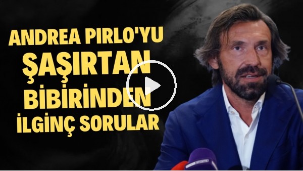 Andrea Pirlo'yu imza töreninde şaşırtan birbirinden ilginç sorular