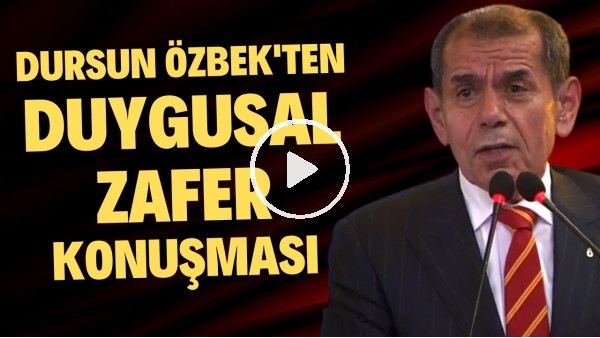 Dursun Özbek: "Yaşasın Galatasaray! Ne mutlu Galatasaraylıyım diyene"